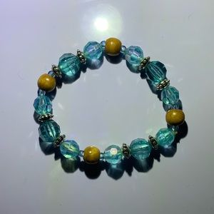 Nicole blue beaded bracelet